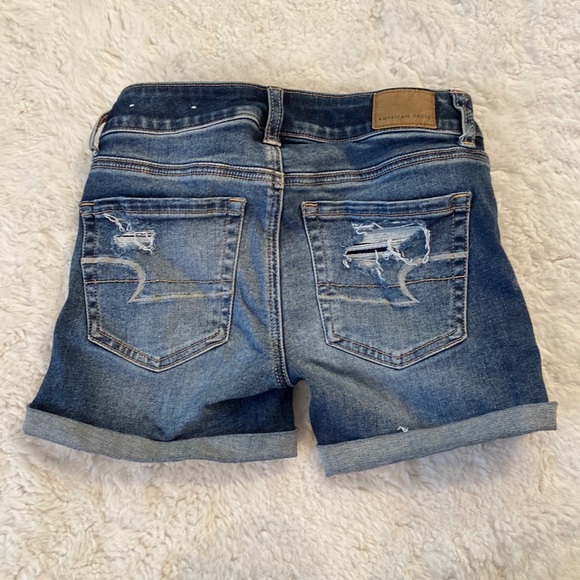 American Eagle Ripped Jean Shorts - Picture 2 of 2
